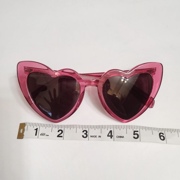 Saint Laurent | SL 181 LouLou Pink Heart Designer Sunglasses - Picture 11 of 12